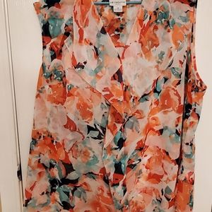 Sheer sleeveless top